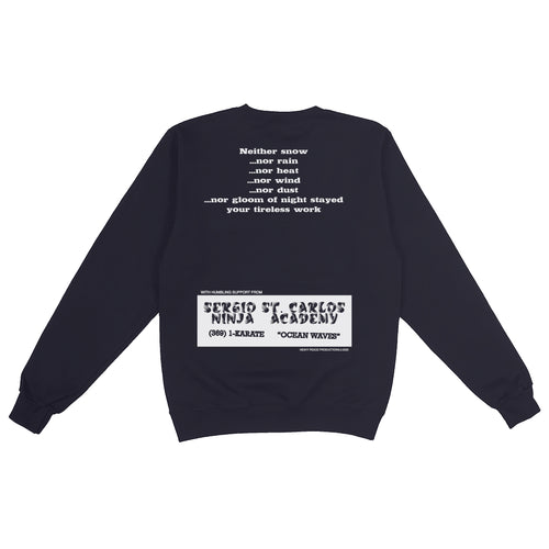 BRAVE BEAVER - NAVY CREWNECK