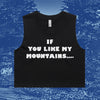 MY MOUNTAINS - BLACK CROP TANK