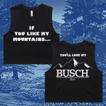 MY MOUNTAINS - BLACK CROP TANK