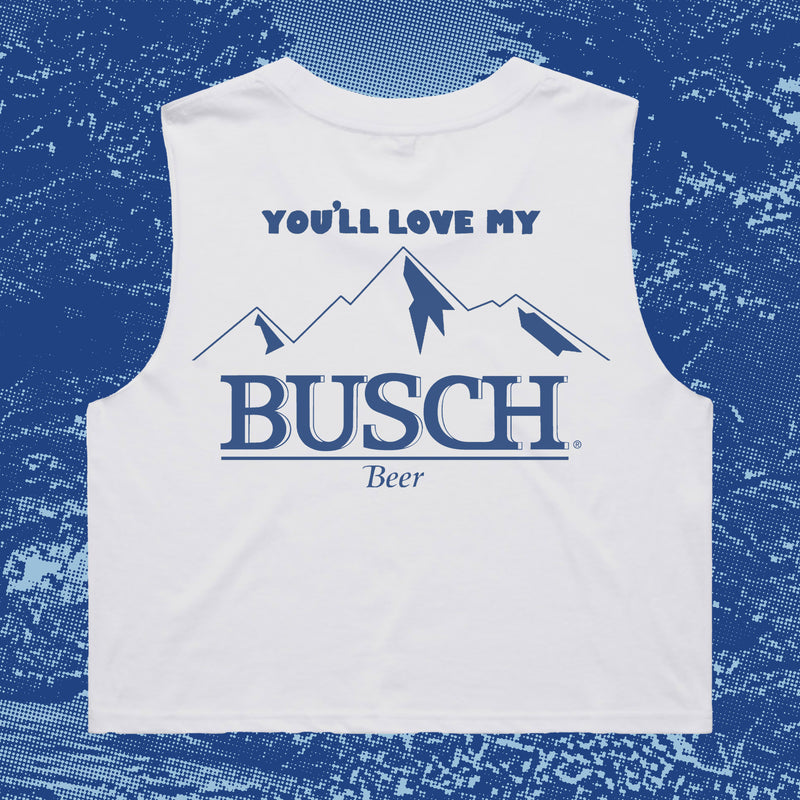MY MOUNTAINS - WHITE CROP TANK