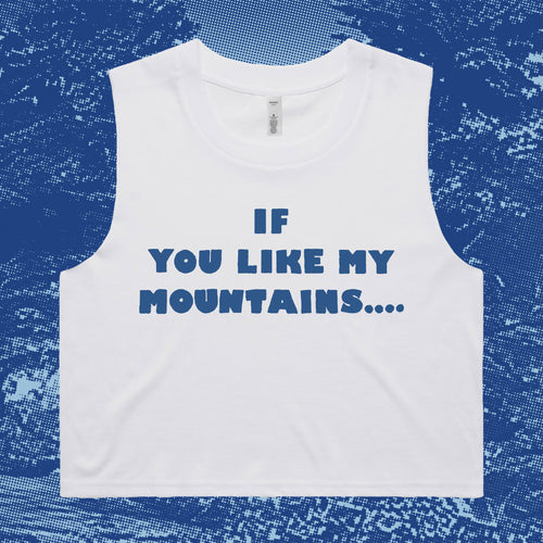 MY MOUNTAINS - WHITE CROP TANK
