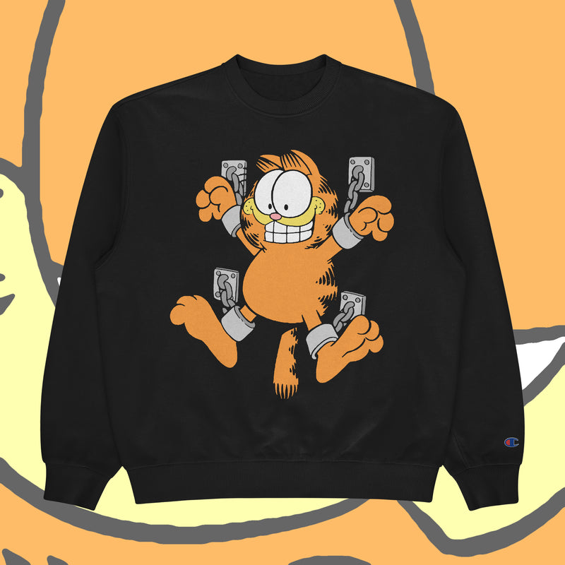 Naked Golf Garfield Nickelodeon スウェット 黒 CHAINED - BLACK CREWNECK – Das Bootleg