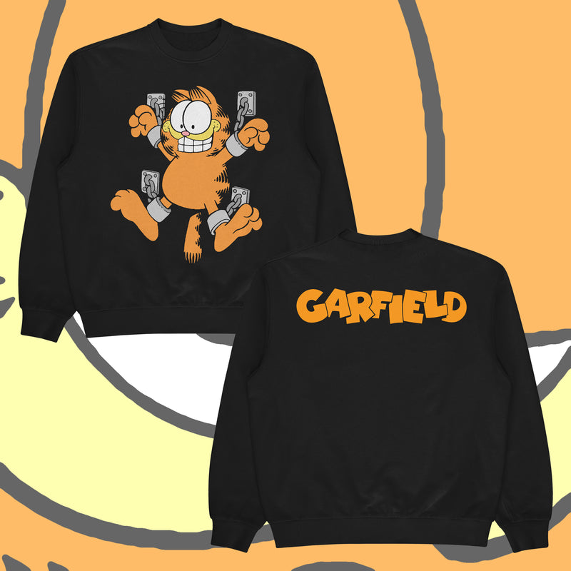 Naked Golf Garfield Nickelodeon スウェット 黒 CHAINED - BLACK CREWNECK – Das Bootleg