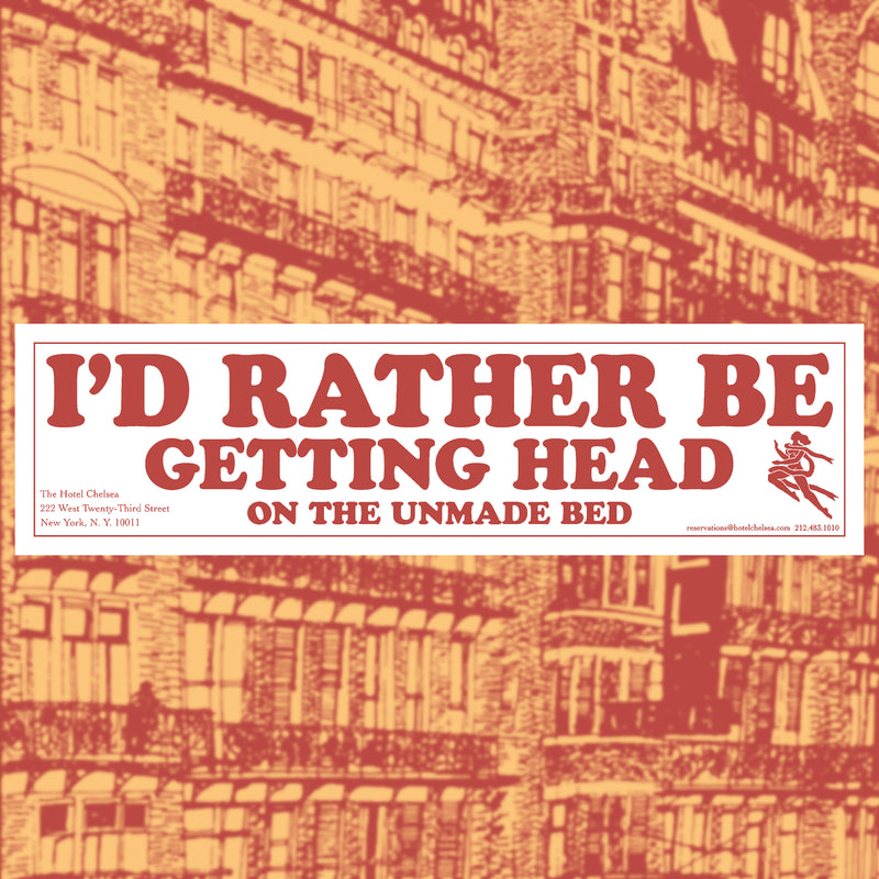 CHELSEA HOTEL - BUMPER STICKER