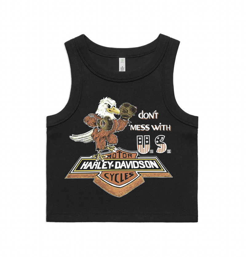 DONT MESS - RIBBED CROP TANK