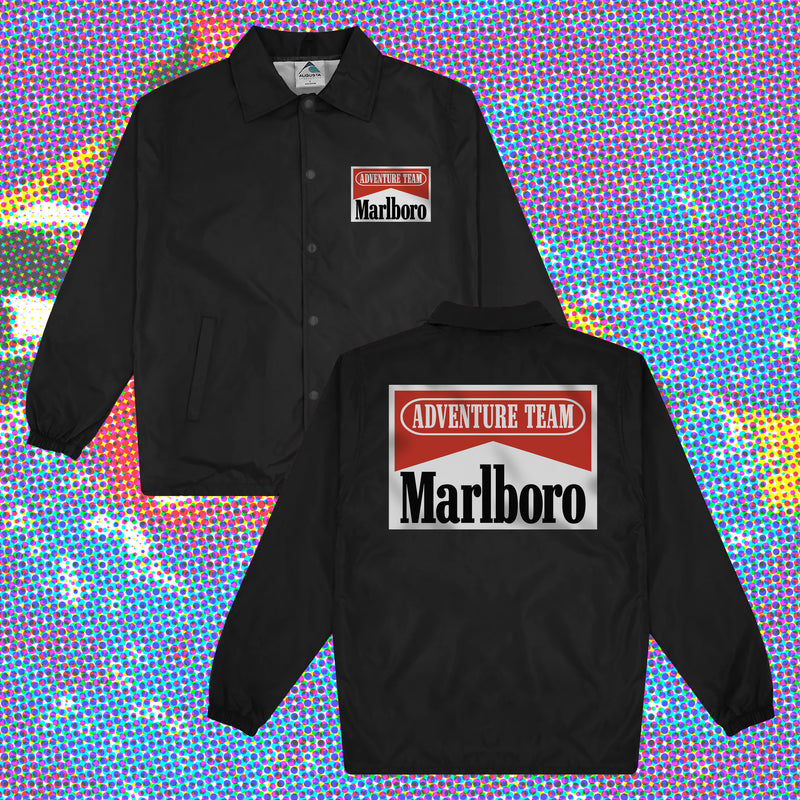 Marlboro ブラック ジップアップブルゾン MADE FOR ADVENTURE - BLACK WINDBREAKER – Das Bootleg