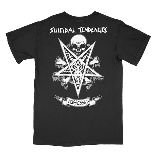 POSSESSED TO SKATE - BLACK POCKET TEE