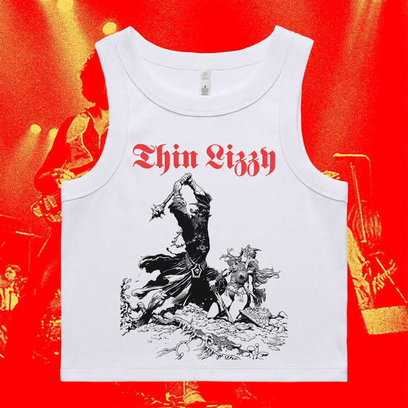 WARRIORS - RIB CROP TANK