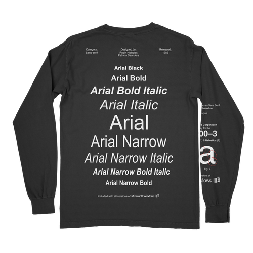 ARIAL - BLACK LONGSLEEVE