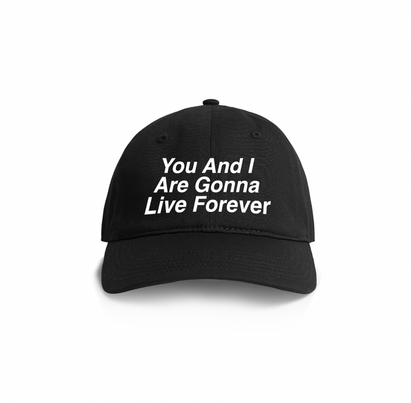 MORNING RAIN - BLACK EMBROIDERED HAT