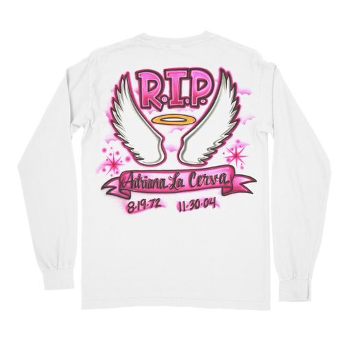 RIP ADRIANA - WHITE LONGSLEEVE