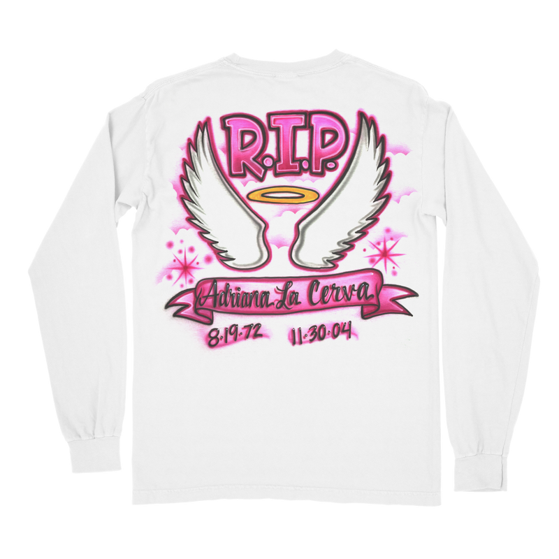 RIP ADRIANA - WHITE LONGSLEEVE