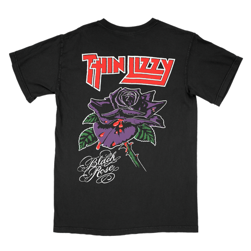 BLACK ROSE - POCKET TEE