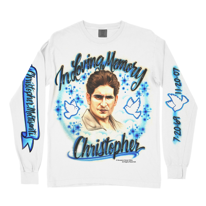 RIP CHRISTOPHER - WHITE LONGSLEEVE